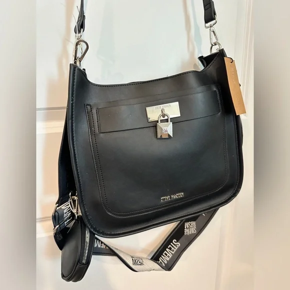 NWT- STEVE MADDEN Black Bjessi Crossbody Bag - Picture 6 of 16